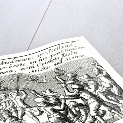 Protesters in Edinburgh, 1637 by English School