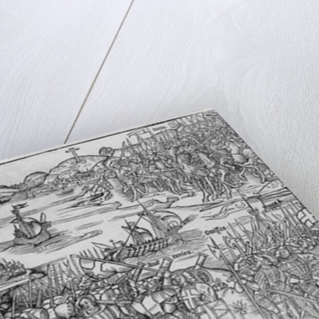 Louis IX of France disembarking at Damietta during the Seventh Crusade by French School