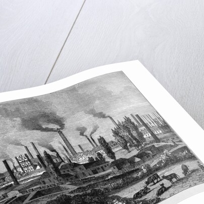 Herr Krupp's Factory in Essen, Germany by English School