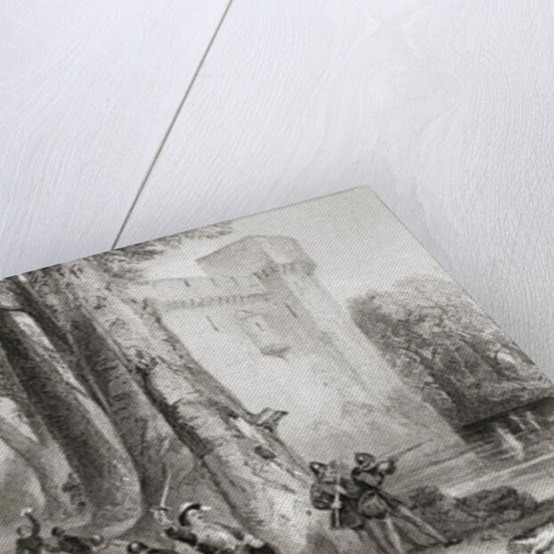 The Siege of Lathom House, 1644, engraved by W. Topham by George (after) Cattermole