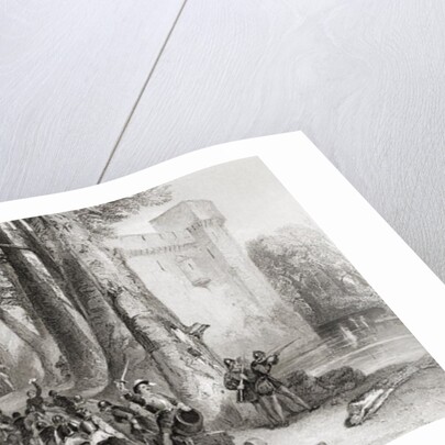 The Siege of Lathom House, 1644, engraved by W. Topham by George (after) Cattermole