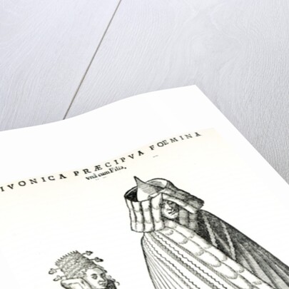 Costumes of a Livonian noblewoman and her daughter, 1577 by Hans Weigel