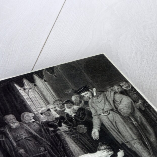 Ellen Douglas showing the ring by Richard Westall