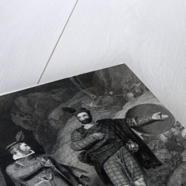 Roderick Dhu and a Clansman, 1810 by Richard Westall