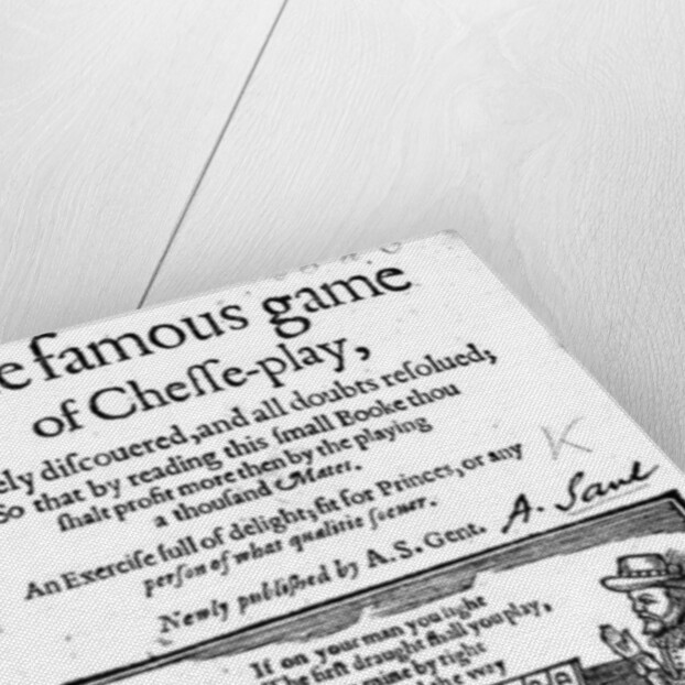 Famous Game of Chess, 1614 by English School