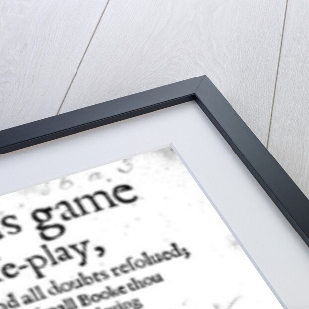 Famous Game of Chess, 1614 by English School