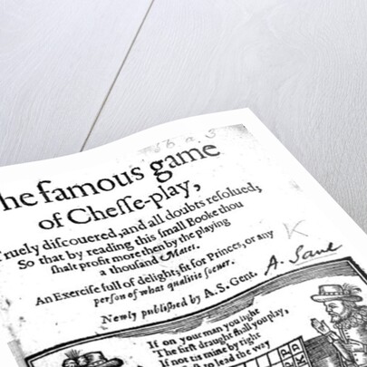 Famous Game of Chess, 1614 by English School