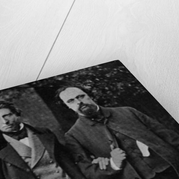 Portrait of William Bell Scott, John Ruskin and Dante Gabriel Rossetti, 1864 by English Photographer