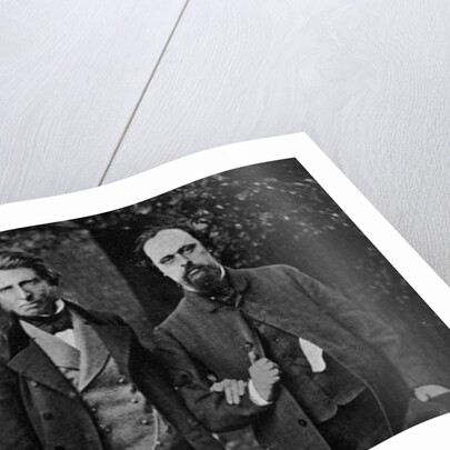 Portrait of William Bell Scott, John Ruskin and Dante Gabriel Rossetti, 1864 by English Photographer