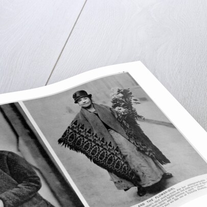 The Charwoman and The Flower-Girl, illustrations from 'Wonderful London' by Almey St.John Adcock, 1935 by English Photographer