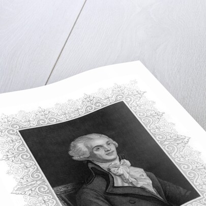 Portrait of Robespierre by School English