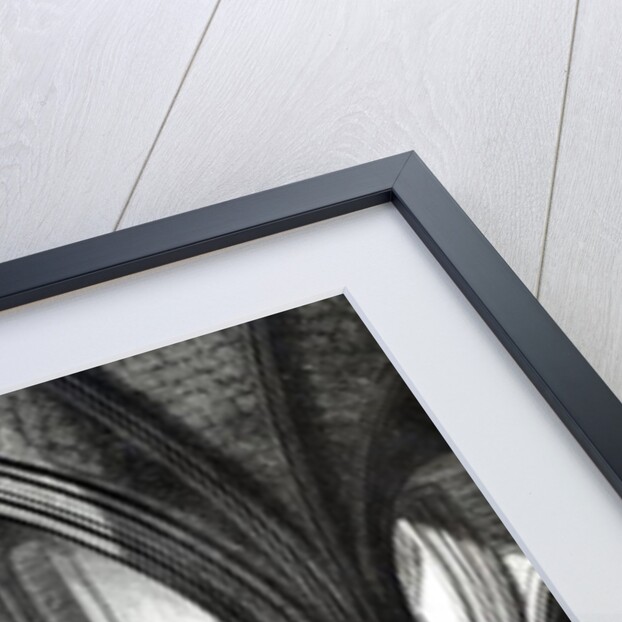 Interior of the Temple Church showing the effigies of the Knights 9b/w photo) by R.W. Billings