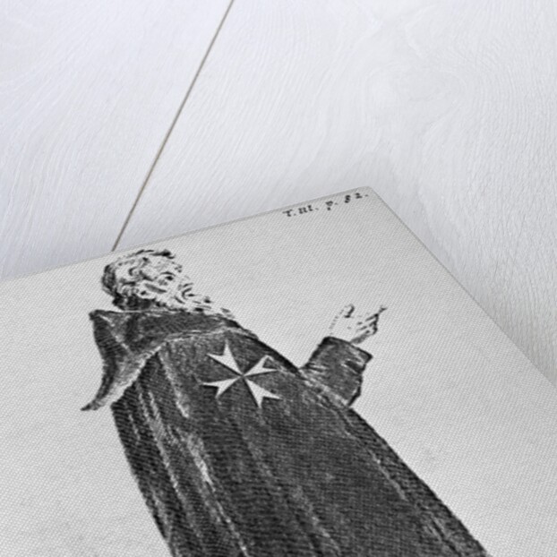 Knight Hospitaller in the original habit, worn until the fourteenth century by French School