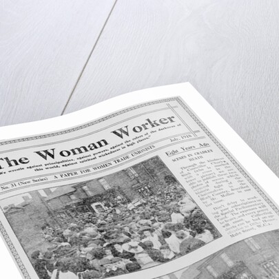 The Woman Worker front page, 1918 by Anonymous