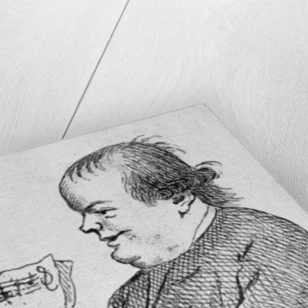 Mr C-m-l the jolly presenter of the Canongate Kirk in Edinburgh, c.1781 by English School