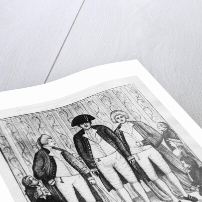 Three Giants with a group of spectators, 1784 by John Kay