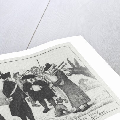 Let Puppy's bark and Asses bray, Each Dog and Cur will have his day, 1784 by John Kay