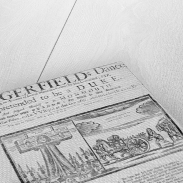 Broadside of 'Dangerfield's Dance', 1685 by English School