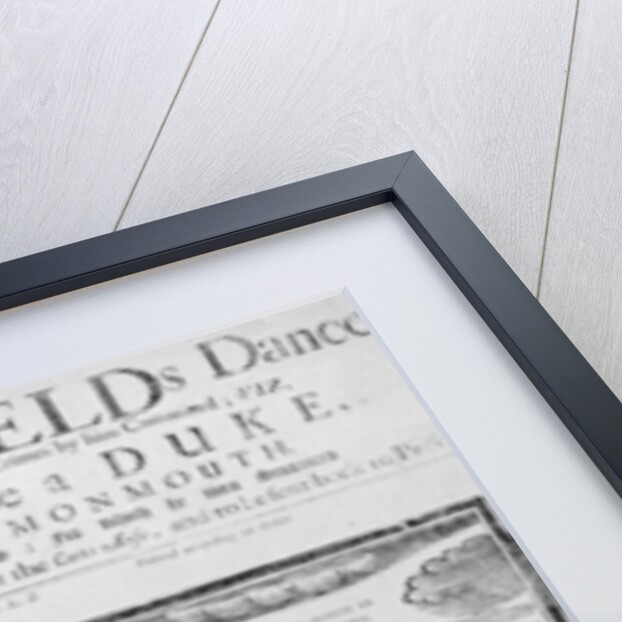 Broadside of 'Dangerfield's Dance', 1685 by English School