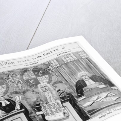 Sittings at Westminster Hall courts, 1816 by English School