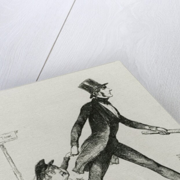 Papa Cobden taking Master Robert a free trade walk, 1845 by Richard Doyle