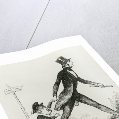 Papa Cobden taking Master Robert a free trade walk, 1845 by Richard Doyle