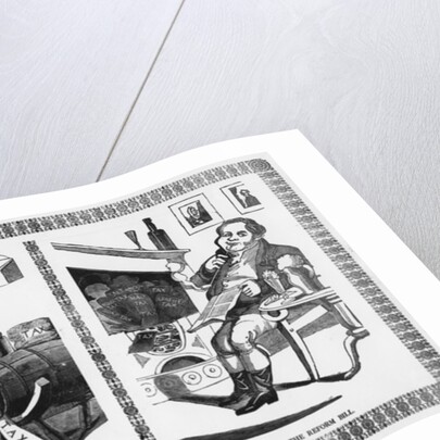 John Bull before and after the Reform Bill, 1832 by English School