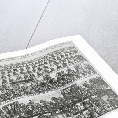 Funeral procession for the Duke of Marlborough, 1722 by English School