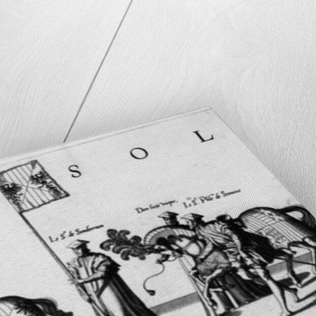 Arms of Sicily at the Funeral Procession of Emperor Charles V, 1559 by Jan van & Doetechum Lucas van& Bol Hans Doetechum the elder