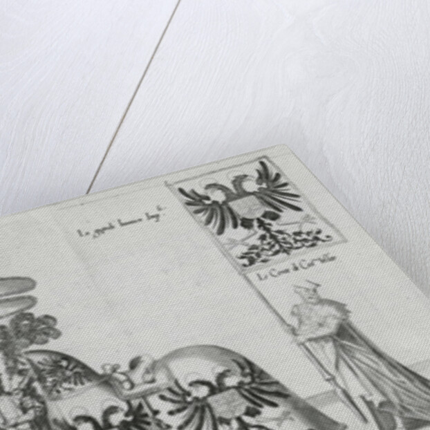 Banners at the Funeral Procession of Emperor Charles V, 1559 by Jan van & Doetechum Lucas van& Bol Hans Doetechum the elder