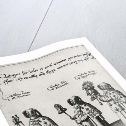 Heralds in the funeral cortege of Sir Philip Sidney on the way to St. Paul's Cathedral, 1587 by Theodor de Bry