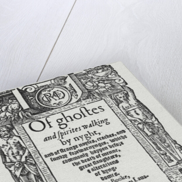 Titlepage from 'Of ghostes and spirites walking by nyght', 1572 by Anonymous
