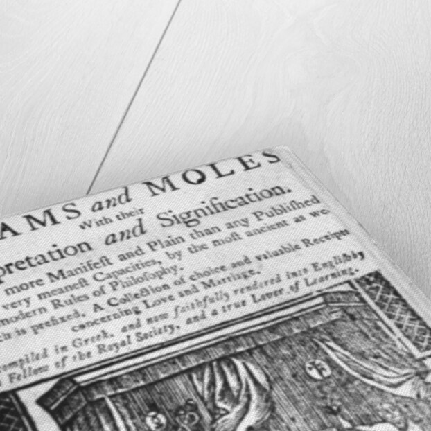Dreams and Moles, titlepage, c.1750 by English School
