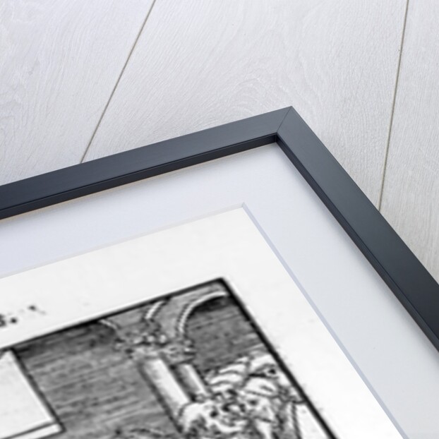 Christ Driving the Tradesmen and Money Lenders from the Temple from 'Passional Christi und Antichristi' by Philipp Melanchthon, published in 1521 by Lucas The Elder (studio of) Cranach