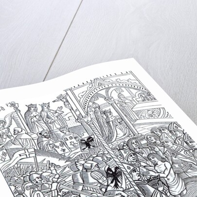 The Battle of Tolbiac and The Baptism of King Clovis by French School