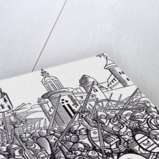 The Battle of Auray by French School