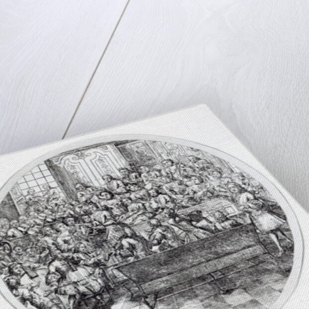 Handel conducting an oratorio, c.1740 by English School