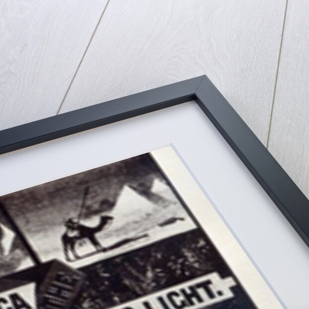 What is Wanted in Darkest Africa is the Electric Light, advertisement for Woodhouse & Rawson ltd by English School