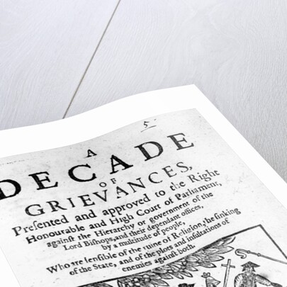 A Decade of Grievances, Alexander Leighton's pamphlet assaulting the institution of episcopacy, 1641 by English School