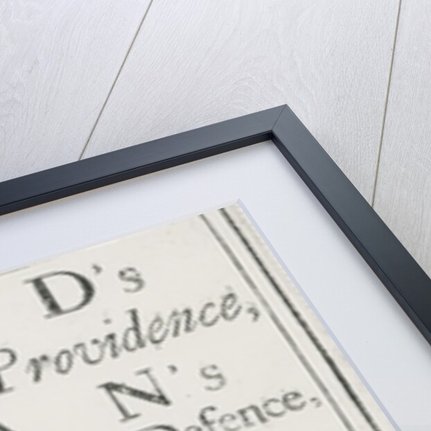 Titlepage of God's Protecting Providence, 1700 by Anonymous