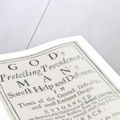 Titlepage of God's Protecting Providence, 1700 by Anonymous