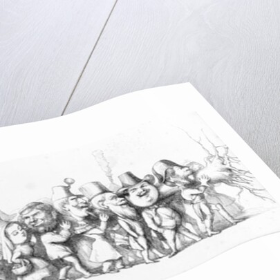 French visitors to the Great Exhibition, 1851 by Richard Doyle