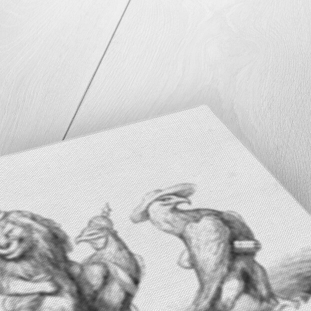 Animal symbols of countries visiting the Great Exhibition, 1851 by Richard Doyle