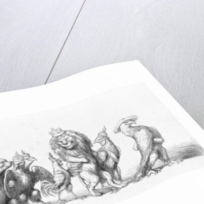 Animal symbols of countries visiting the Great Exhibition, 1851 by Richard Doyle