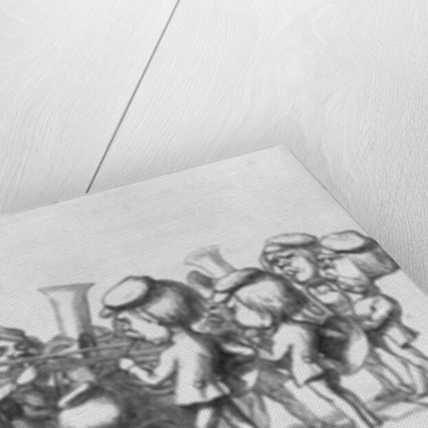 Bands playing to visitors for the Great Exhibition, 1851 by Richard Doyle