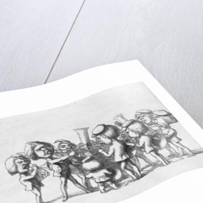 Bands playing to visitors for the Great Exhibition, 1851 by Richard Doyle