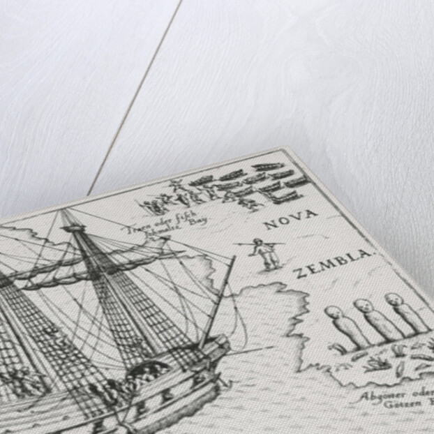 Barents' ship at Nova Zembla, 1598 by Dutch School