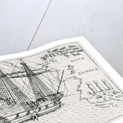 Barents' ship at Nova Zembla, 1598 by Dutch School