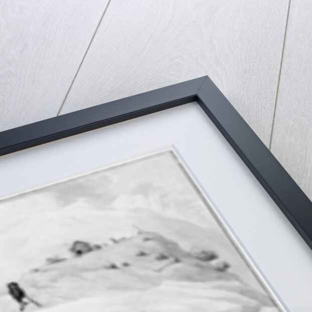 Monsieur De Saussure, his son and their guides descending the Tacul glacier, 1790 by Henri L'Eveque