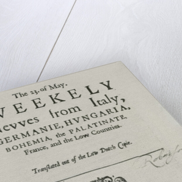 Weekly News, 1622 by English School